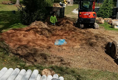 Landscape Drainage Services, Wilmington, DE, Chadds Ford, Kennett Sq. PA